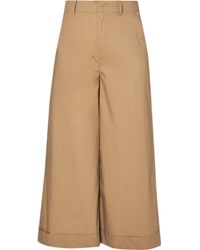 Liu Jo - Liu Jo Pantaloni in Tessuto Navetta Lungo MA4085T4853 Cammello Marrone - Lyst