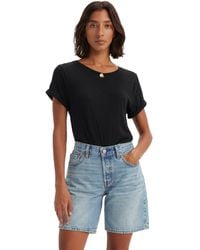 Levi's - T-Shirt Margot Anthracite Night Black S - Lyst