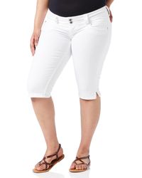 Mujer Ropa de Shorts de Shorts largos y por la rodilla ahorra un 40 % Bermudas Pepe Jeans de Denim de color Blanco 
