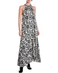 Replay - Ärmelloses Maxi-Kleid aus Viskose - Lyst