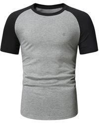 French Connection - Short Sleeve Raglan Tee Shirt Large - Lyst