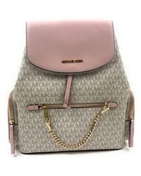 Michael Kors - Jet Set Große Signature PVC Kette Rucksack Klappe Büchertasche - Lyst