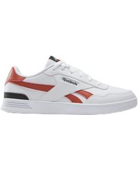 Reebok - Court Advance Clip Sneaker,White Brickred Black,38.5 EU - Lyst