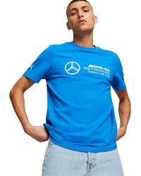 PUMA - Mercedes-AMG Petronas Motorsport T-Shirt SUltra Blue - Lyst
