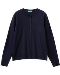 Benetton - Maglia Coreana M/L 103CD500I Maglione Cardigan - Lyst