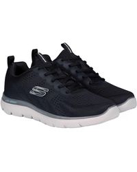 Skechers - Summit Trainers With Memory Foam In Black And Grey Lightweight Machine Washable Comfortable Lace-up Sporty Look - Lyst