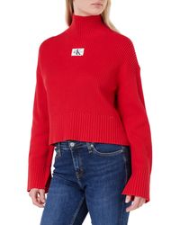 Calvin Klein - Jeans Label Chunky Sweater Pullovers - Lyst