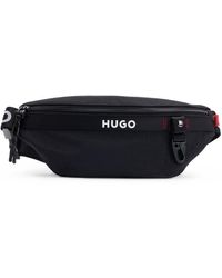 HUGO - Gürteltasche Mit Kontrastfarbenem Logo Und Verstellbarem Riemen - Lyst