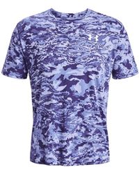 Under Armour - S Abc Camo Short Sleeve T-shirt Sonar Blue L - Lyst