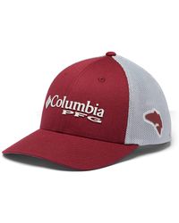 Columbia - Unisex Pfg Logo Mesh Ball Cap - High, Red Jasper/cool Grey/redfish, Small/medium - Lyst