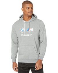 PUMA - BMW M Motorsport Essentials Fleece Hoodie Kapuzen-Sweatshirt - Lyst