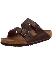 Birkenstock - S Arizona Habana Leather Sandals 41 Eu - Lyst