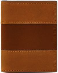 Fossil - Everett Leather Bifold Card Case Wallet - Lyst