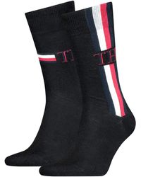 Tommy Hilfiger Iconic Stripe Socks - Negro