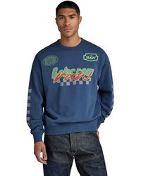 G-Star RAW - Moto Sport Graphic Loose Sweater - Lyst