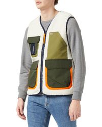 Tommy Hilfiger - Tjm Multi Pocket Sherpa Vest Gilet di Pelliccia - Lyst