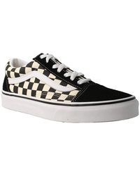 checkerboard vans with laces