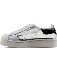 adidas - Originals Superstar Bold Leder Sneaker Weiß/Klar/Schwarz 36 2/3 - Lyst