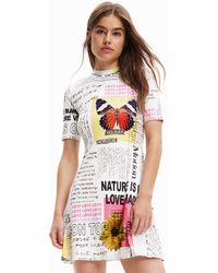 Desigual - Vest_newspaper 1000 Dress - Lyst