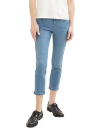 Tom Tailor - Alexa Straight Cropped Jeans - Lyst