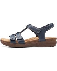 Clarks - April Cove Flat Sandal - Lyst