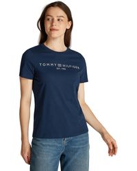 Tommy Hilfiger - Reg Corp Logo C-nk Ss Ww0ww40276 S/s T-shirt - Lyst