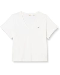 GANT - Reg Shield Ss V-neck T-shirt - Lyst