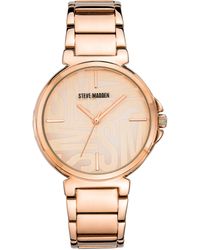 steve madden watches rose gold