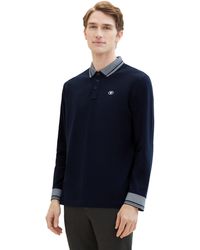 Tom Tailor - Longsleeve Basic Piqué Poloshirt - Lyst