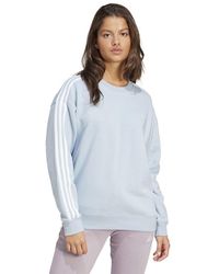 adidas - Essentials 3-Stripes Sweatshirt Maglia di Tuta - Lyst