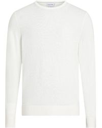 Calvin Klein - Superior Wool Crew Neck Sweater K10k109474 Pullovers - Lyst