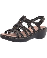 clarks delana curve wedge sandal