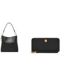 Fossil - Jessie Schwarze Ledertasche und Lennox Geldbörse - Lyst