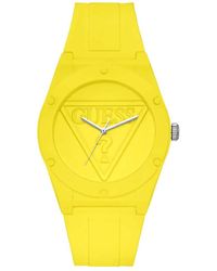 Guess - Watches Retro Pop S Analog Quartz Watch With Silicone Bracelet W0979l4-na - Lyst
