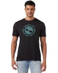 Timberland - Shirt Uomo in Cotone Fiammato con Logo - Taglia - Lyst