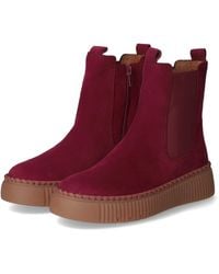 Gabor - 73.540.15 Schlupfstiefel Rauleder in rot - Gr. 37,5 - Lyst
