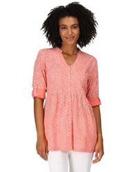 Regatta - Ladies Nemora Long Sleeve Shirt Shell Pink Bird 14 - Lyst