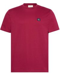 Calvin Klein - T-Shirt Kurzarm Badge Jersey Classic Tee aus Baumwolle - Lyst