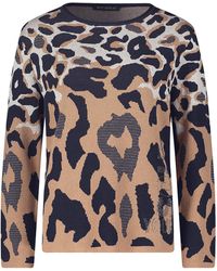 Betty Barclay - Strickpullover mit Jacquard Camel/Beige,46 - Lyst