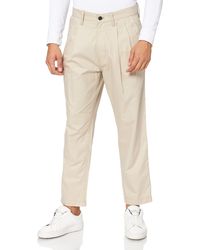G-Star RAW Hose Bronson Pleated Relaxed Tapered Chino - Natur