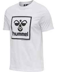 Hummel - Shirt weiß/schwarz XXL - Lyst