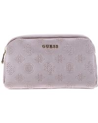 Guess - Double Zip Cosmetic Bag Antique Rose - Lyst