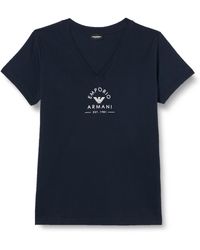 Emporio Armani - Iconic Stretch Cotton Logoband Loungewear T-Shirt - Lyst