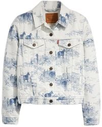 Levi's - Original Trucker Western Toille XS - Lyst