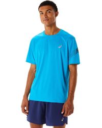 Asics - 2011C734-403 Icon SS Top T-Shirt Island Blue/Performance Black M - Lyst