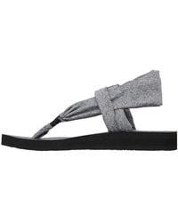 Skechers - Cali Meditation Slingback Yoga Flip-flop,grey,8 M Us - Lyst