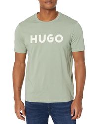 HUGO - Print Logo Short Sleeve T-Shirt - Lyst