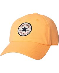 Converse - Chuck Taylor All Star Patch Baseball Cap Peach Beam - Lyst