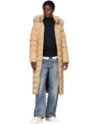 Tommy Hilfiger - Heritage Down Tyra Maxi With Fur Ww0ww43601 Puffer Coat - Lyst