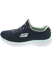 Skechers - Summits Sportschuhe Trainingsschuhe Sneaker Blau Freizeit - Lyst